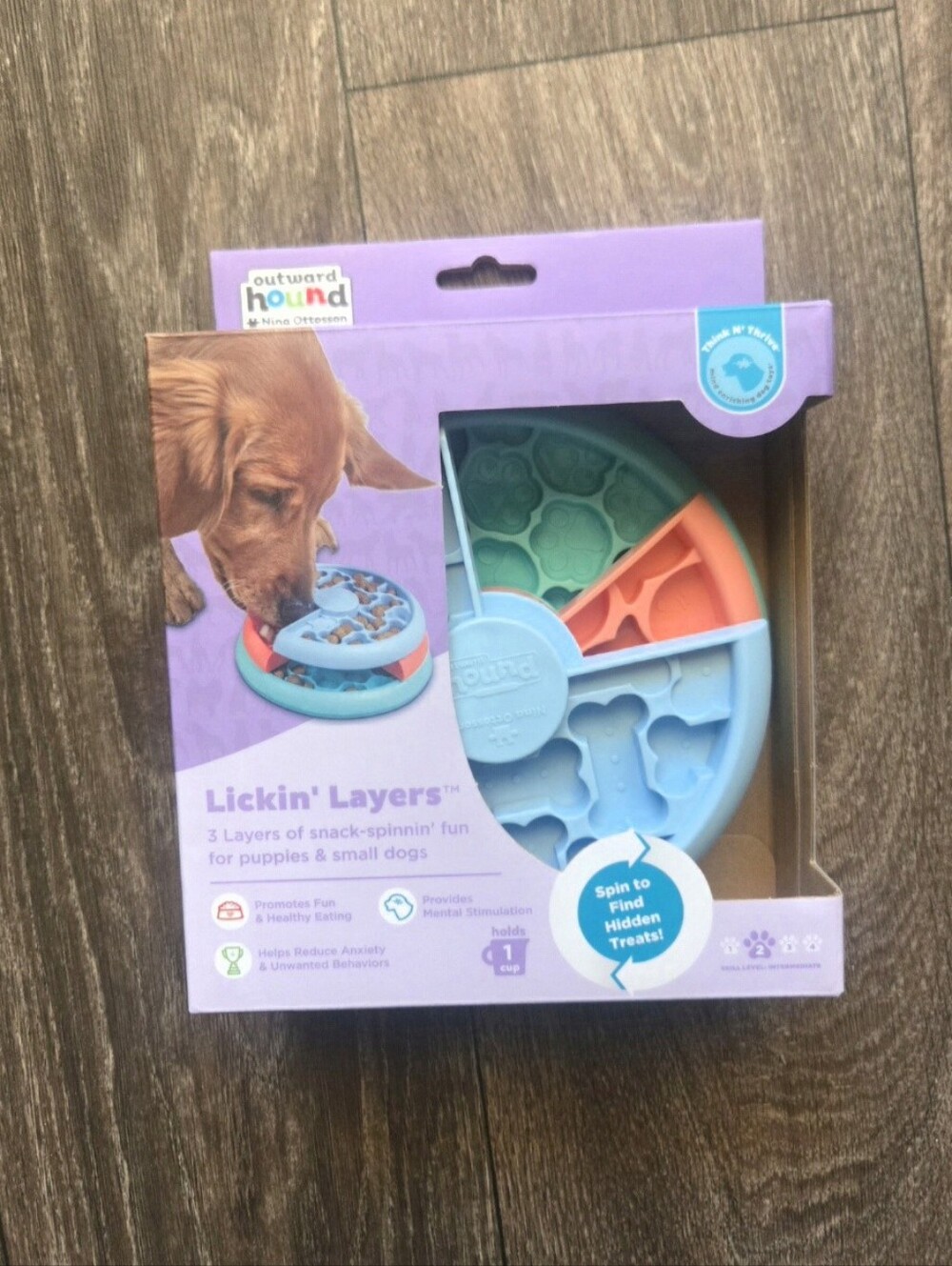 Outward Hound Lickin' Layers Dog Puzzle Game NIB